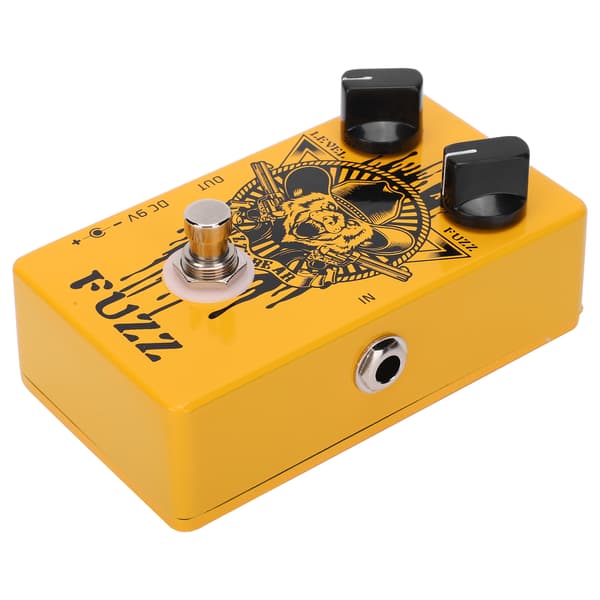 Fuzzy Bear Elgitarr Fuzz Effektpedal Musikinstrument Tillbehör, Helt i Metall