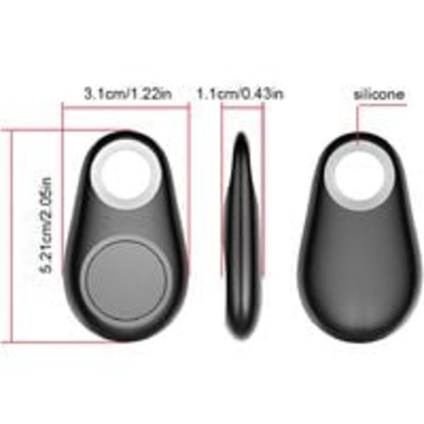 3st Bluetooth Intelligent Locator Tracker, GPS Tracker Smart Key Finder Locator Trådlös Anti Lost Device Larmsensor för barn Hundar Plånbok Bil Husdjur