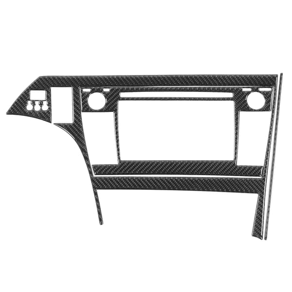 3 st Kolfiber GPS Navigations Panel Trim Cover Blank Yta Passar för Prius 2012‑2015
