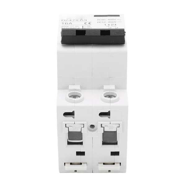 2P Mini DC AC Strømafbryder 4000A Brydeevne Pa66 Lille Strømafbryder 16A 400V