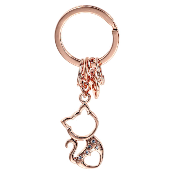 1 st Lovely Key Chain Pendant Cat Shape Bag Hängande Pendant Cartoon Hängande Dekor