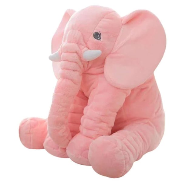 Elefantpude Fyldt dyrepude Plyslegetøj 40/60 cm Pink M