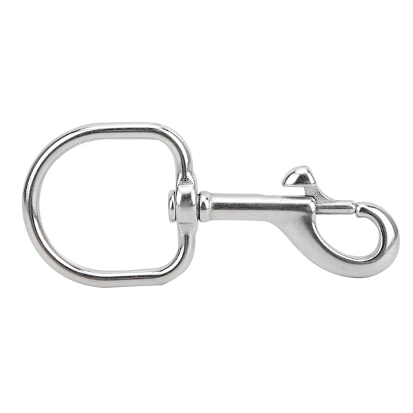 Rustfritt stål enkel krok lanyard lås 103x45mm