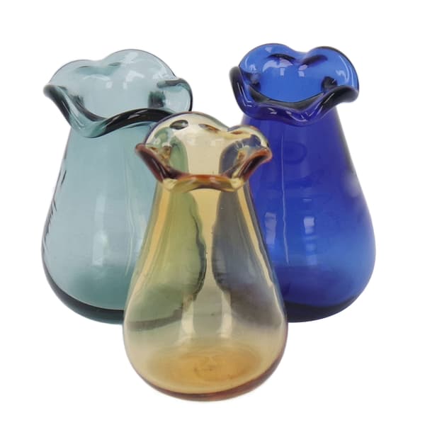 3-delad Dockhus Glasvas DIY Simulerad Miniatyrvas Dockhus Landskapsdekoration Tillbehör Typ B
