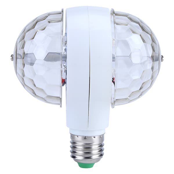 E27 RGB LED Disco Party Roterende Effekt Lampe 2 Hoved 110 220V US Stik