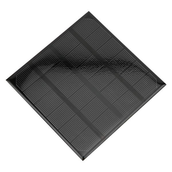 2W 6V Mini Monokristallin Kisel Solpanel Modulceller Utomhus Camping Batteriladdare