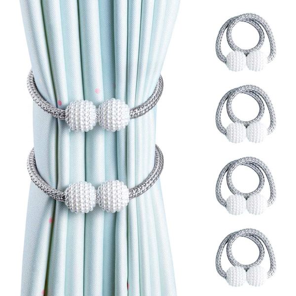 Kukkaköysi magneettinen solki harmaa*2 4kpl