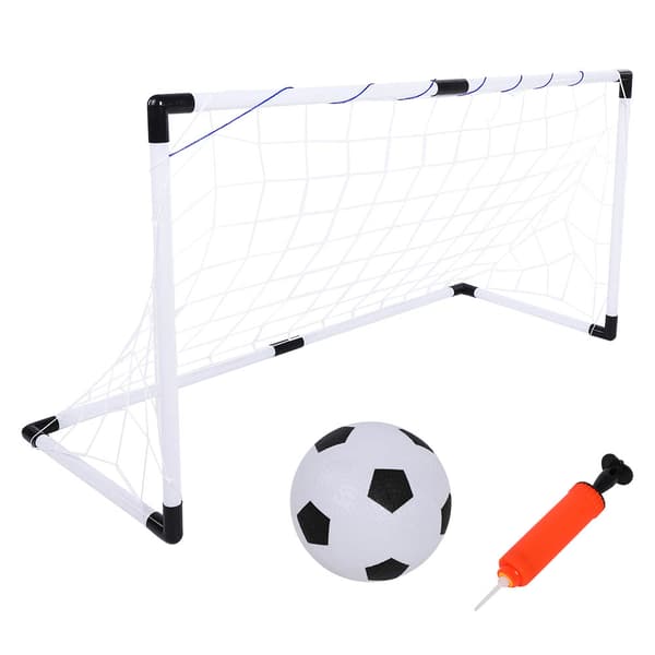 Foldbart fodboldmål til børn med bolde og pumpe - Udendørs træningslegetøj