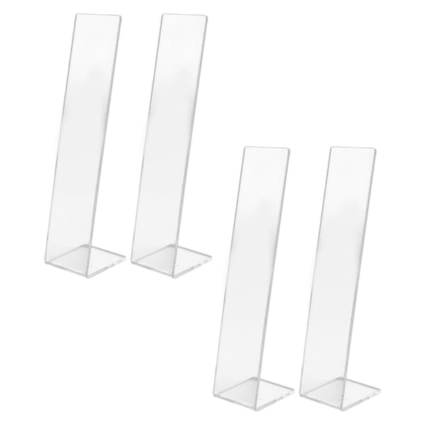 4-pack Akryl Hårklämma Displayställ Transparent Smyckeshållare för Butik