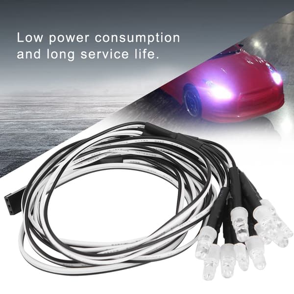 12 STK 5mm 3mm LED Forlygter Baglygter RC Drift Bil Model Tilbehør