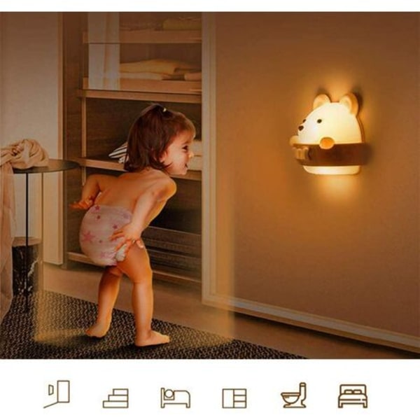 Nattlampa för barn, Nattlampa för barn, Nattlampa för barn, Bärbar nattlampa med USB laddning med fjärrkontroll