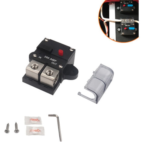 Bilstereo Restorable Circuit Breaker Bilstereo Sikringsholder Switching Power Supply 200A
