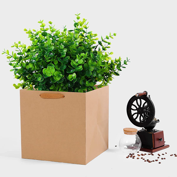 Konstgjorda växter Blommor Gräs Buskar 8-pack Ej blekna konstgjorda blommor Plast utomhusvaser Bondgård Trädgårdsinredning