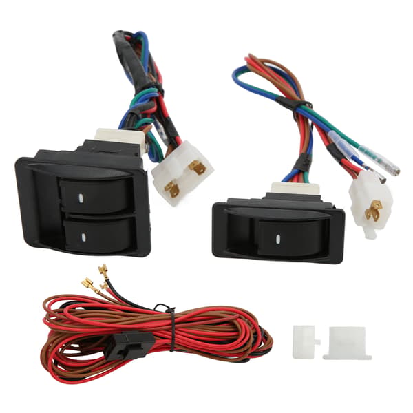 Universal 5-stjerners elektrisk vindusheismotor med kabelsett for 2 dører