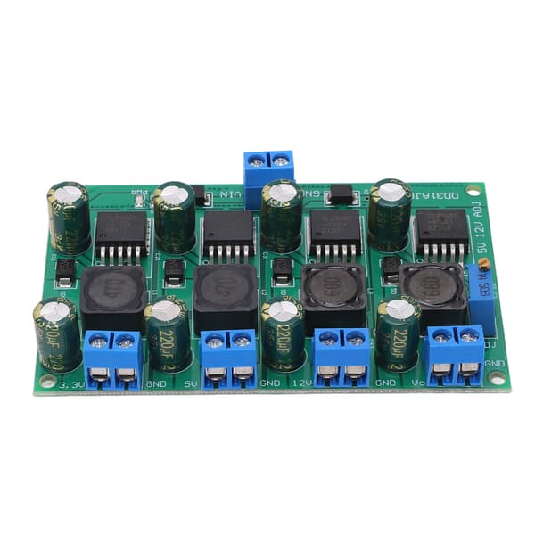 3A Buck Converter Multi Channel 3.3V 5V 12V Justerbart Strømforsyningskort