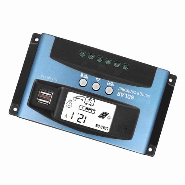 MPPT 100A Solar Charge Controller Dobbelt USB LCD-display 12V 24V