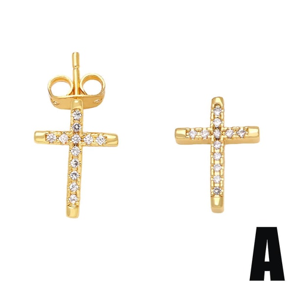Øreringe Vintage Zircon Heart Stud Fashion smykker Ac8480 A
