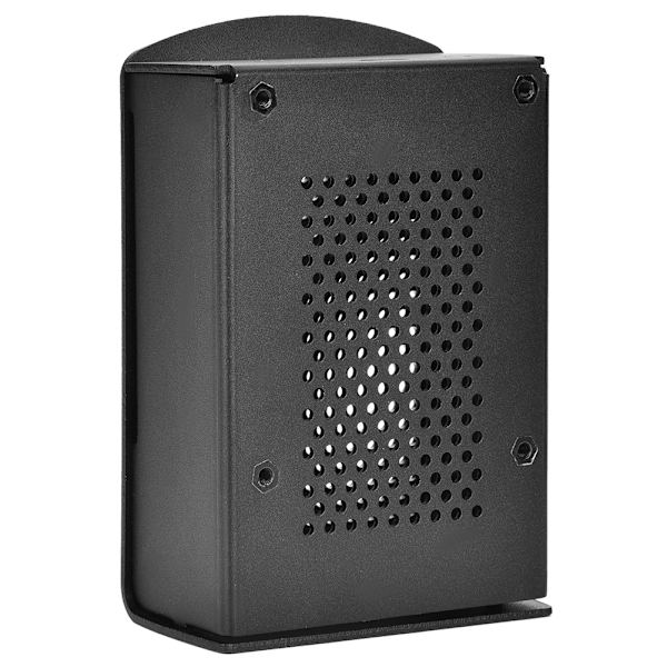 Raspberry Pi 4 Model B Sort Aluminium Kabinet med Køleblæserbeslag