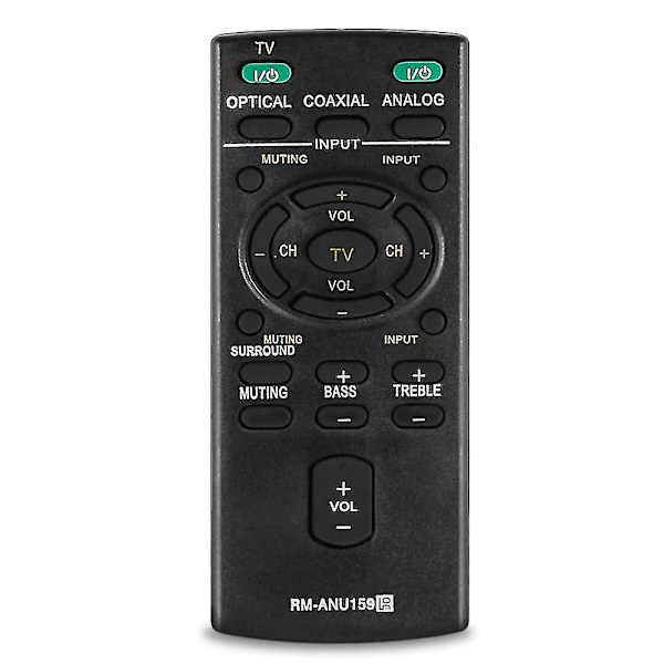 fjärrkontroll för Sony Lcd Led Hdtv Tv Rm-anu159 1-490-541-13 Rmanu159 Ht-ct60