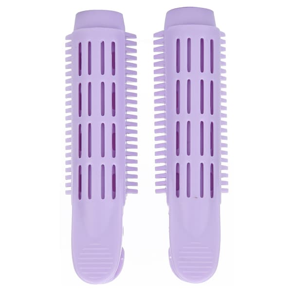 2. Hårklemme Volumizing Curling Roller Naturlig Fluffy Hårklemme Stylingværktøj Lilla