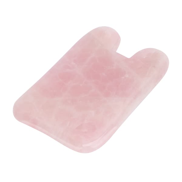 Professionel Rose Quartz Ansigtsmassage Gua Sha Værktøj Bærbart Skrabebord