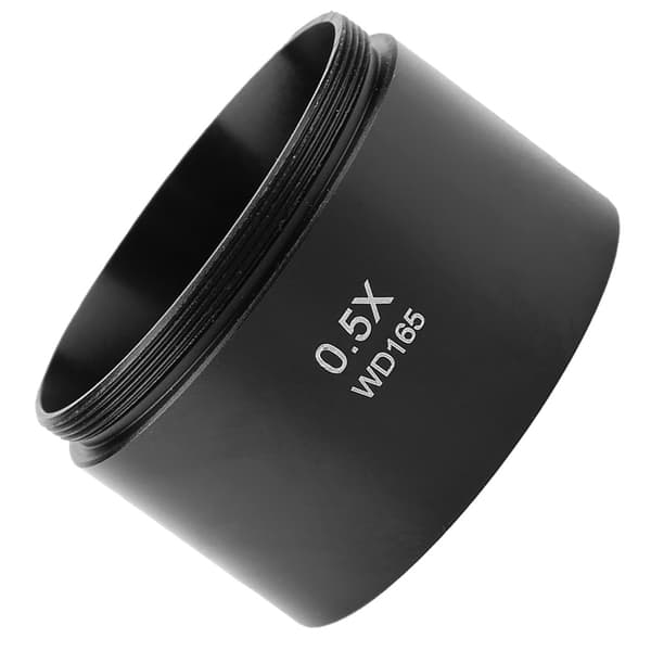 Extra stereomikroskopobjektiv för industrivideomikroskop 48 mm montering - 0,5X