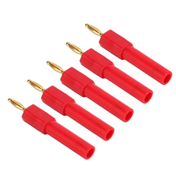 5-pak Bananstikadapter Stærk forbindelse Høj ledningsevne 2 mm til 4 mm konvertering