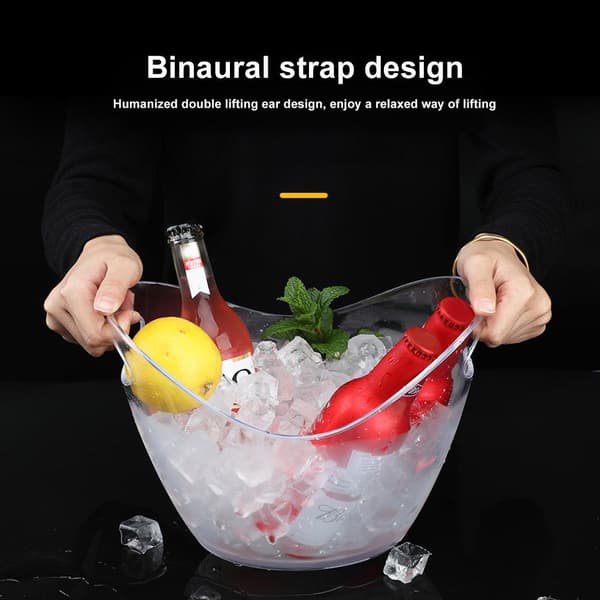 4L Klar Plastik Ispand til Vin Champagne Ølflasker