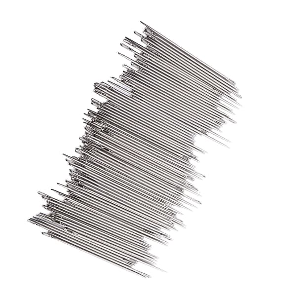 100 rustfri stål polsternåle til læderhåndværk 0,03 x 1,7 tommer lange rustfrie holdbare små håndsynåle 100 stk