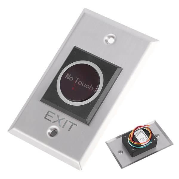 Infraröd Sensor Switch Beröringsfri LED Bakgrundsbelyst Knapp Åtkomstkontrollsystem DC12V