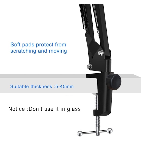 Stativ för tablettarm, Nintendo Switch-ställ med robust aluminiumarm för iPad, iPad air, iPhoneX, iPhone 8/7, Samsung Galaxy