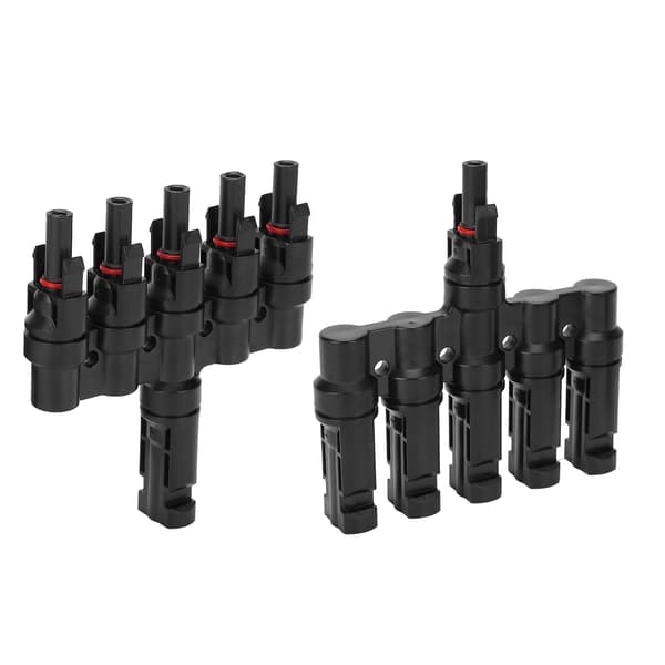 2-i-1 solcellepanelkoblingskabel 5 til 1 solenergiadapter
