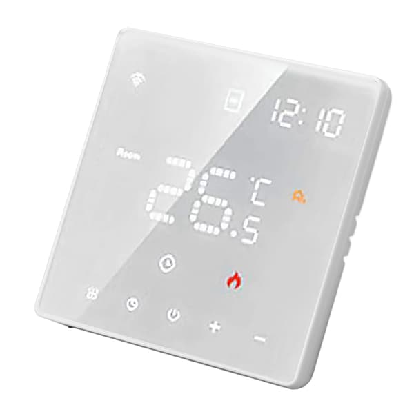 Tuya Smart Termostat Digital Temperaturkontroll Touch Switch 16A 100-250VAC Vit Golvvärme