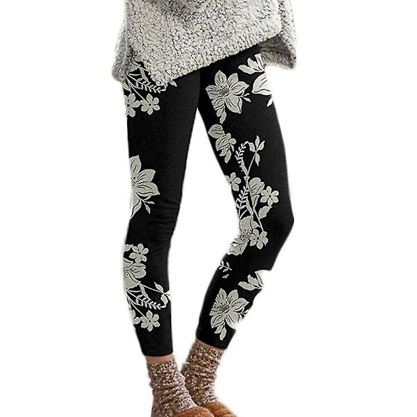 Naisten Casual Yoga Thermal Leggingsit Dark Grey XL