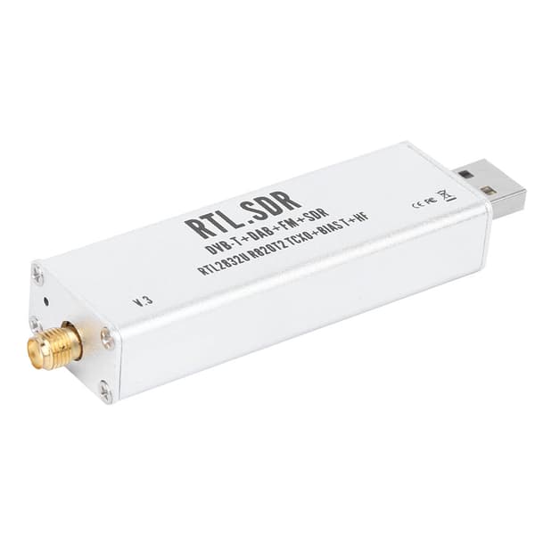 Fullband Receiver RTL SDR Radiokommunikationssystem 0.1MHz til 1.7GHz Kompatibel med XP Win10 Android