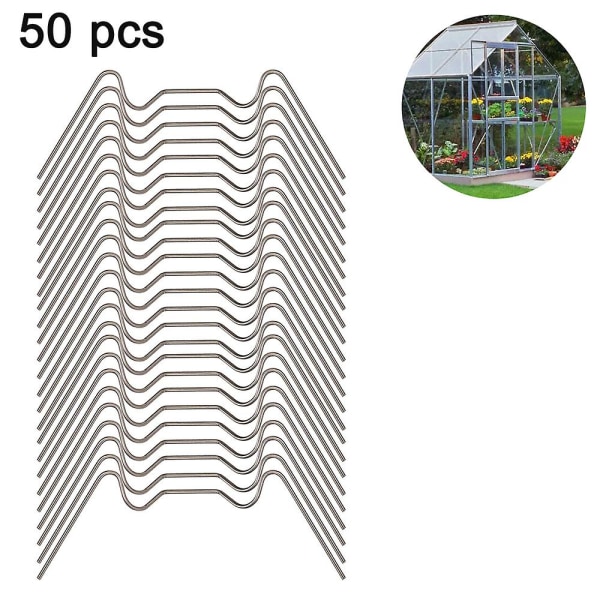 Glasklämmor i rostfritt stål, växthusklämmor av typ W, för växthus- och ihåliga kammarpaneler