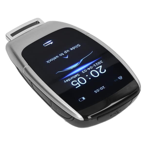 Universal TK900 LCD Smart Key Fjärrkontroll Nyckellös Start Stopp Motor Knapp Silver