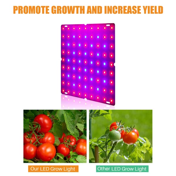 Fullspektrum LED Växtlampa 12W Panel för Inomhusväxter