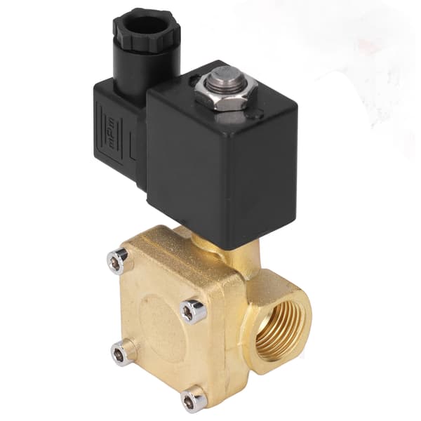 Mässing Högtrycks 2-läges 2-vägs Normalt Stängd Pilotstyrd Magnetventil G3/8in AC110V