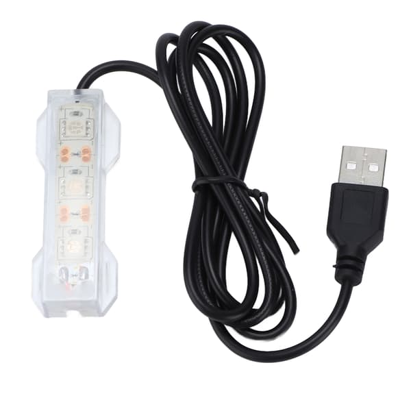 USB-drevet akvarium LED-lys Rød plastfisketank for vannplanter