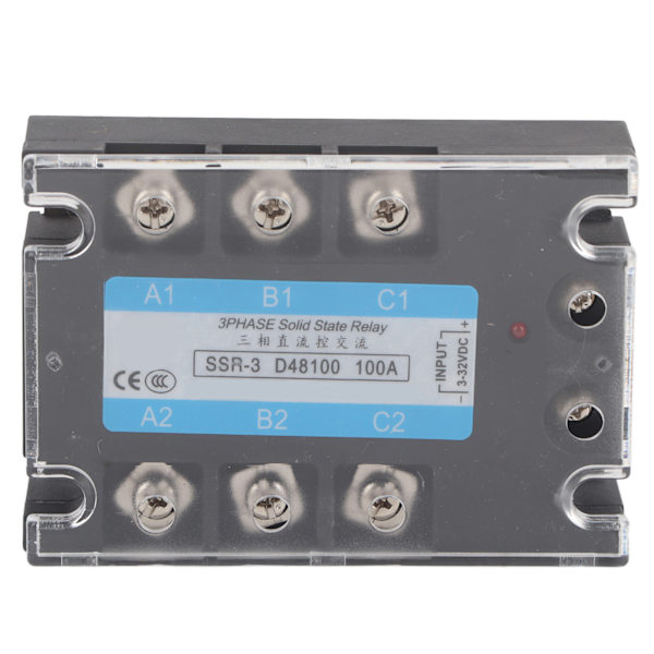 3-fas Solid State Relä SSR-3 D48100 100A DC Kontroll AC 480V