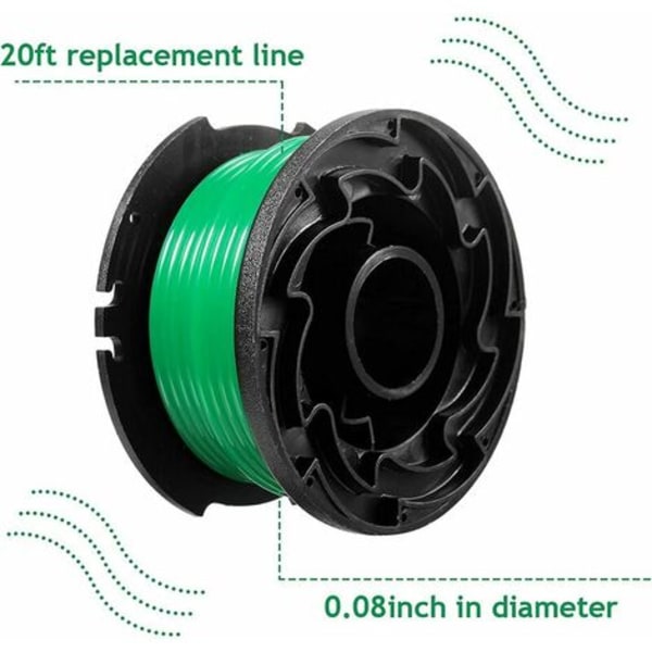 Black and Decker GL7033, GL8033, GL9035 buskrydderlinje, 6 spoler, 6 m