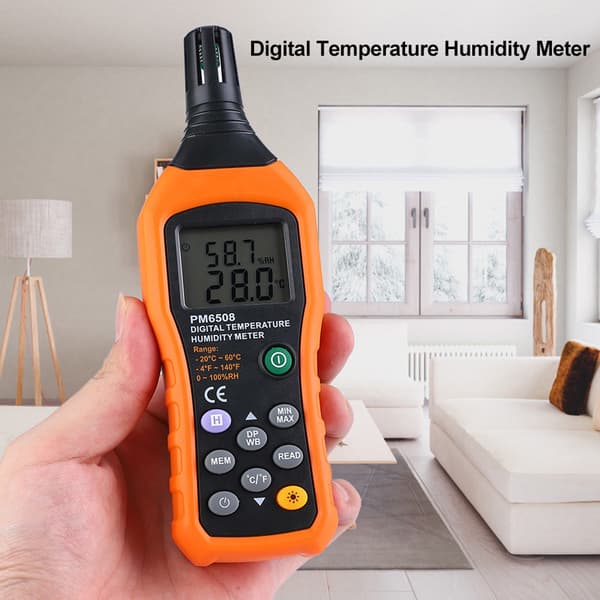 Högprecision handhållen digital temperaturfuktighetsmätare