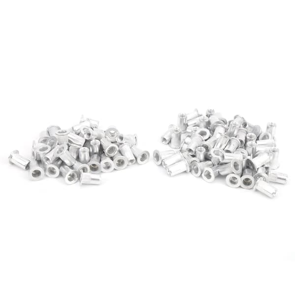Aluminium Platt Huvud Vertikala Drag Nitar Mutter 100 st