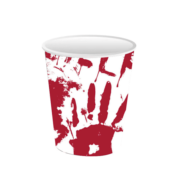 5-delt sæt Nyt Halloween Bloody Håndfest Sæt Halloween Party Engangsvævssæt