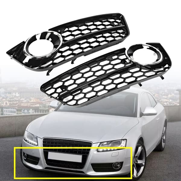 Nedre grill for tåkelys i frontfanger, erstatning for Audi A5 2008 2011