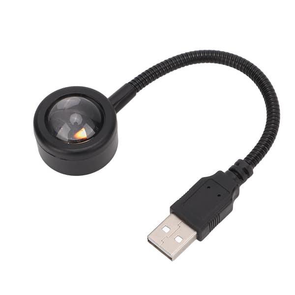 USB Stjernenattlys 5V 0,15W Multi Mode Romantisk Universal Solnedgangslampe for biltak