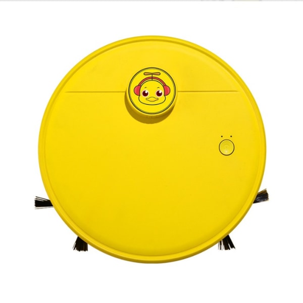 Little Yellow Ducks nya intelligenta soprobot Helautomatisk liten hushållsdammsugare Uppladdningsbar multifunktionell sopmaskin (gul)