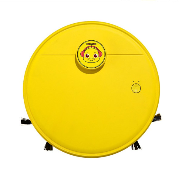 Little Yellow Duck's nye intelligente fejerobot Fuldautomatisk lille husholdningsstøvsuger genopladelig multifunktionsfejemaskine (gul)