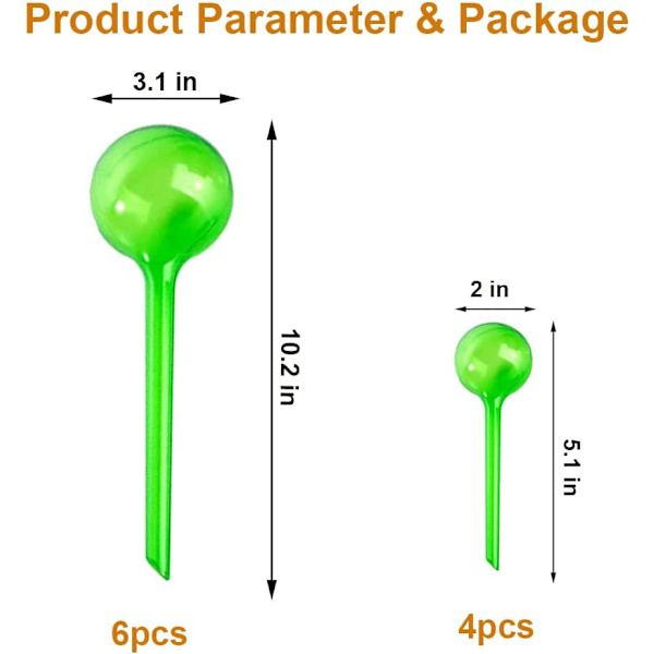 Plantevander, 10 stk. Plantevander, Premium Automatisk Plantevander, Indendørs Udendørs Plante Selvvanding Stake, Potte Fl